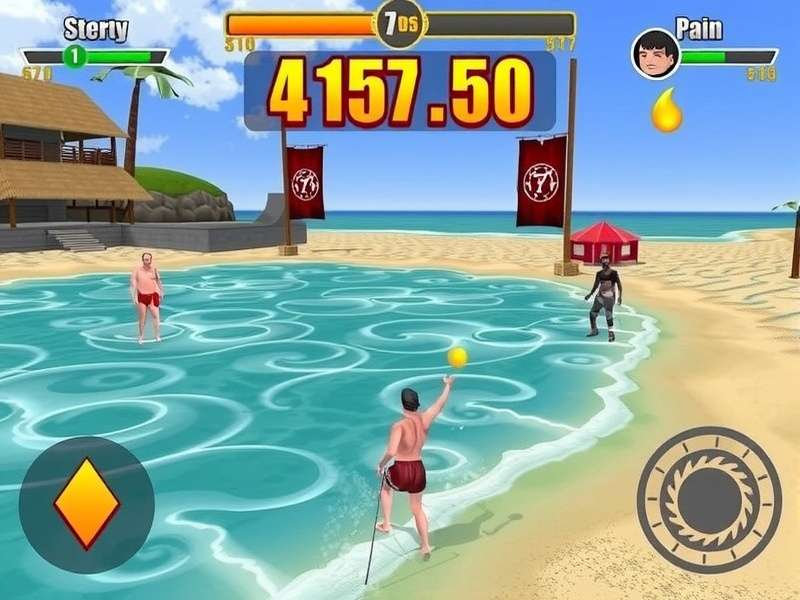 Beach Barrage Gameplay Screenshot